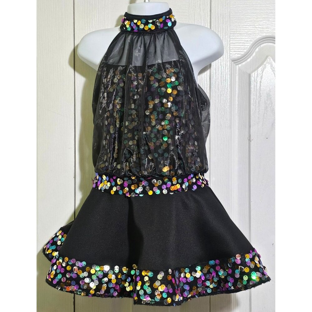 Weissman Dance Costume Amazing Gertrude Sequin Blouson Sassy Jazz Skater Dress